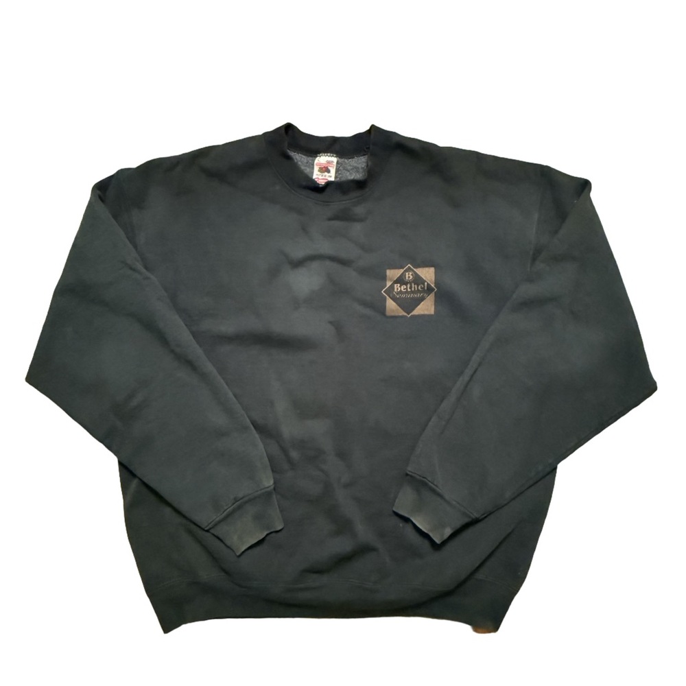 Vintage Bethel Seminary Crewneck Sweater Green XL
